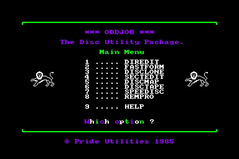 screenshot du jeu Amstrad CPC Oddjob