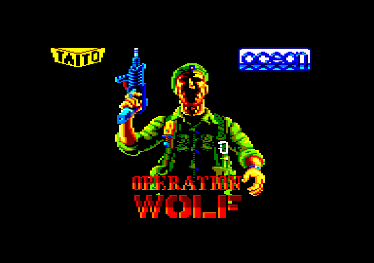 screenshot of the Amstrad CPC game Operation Wolf
