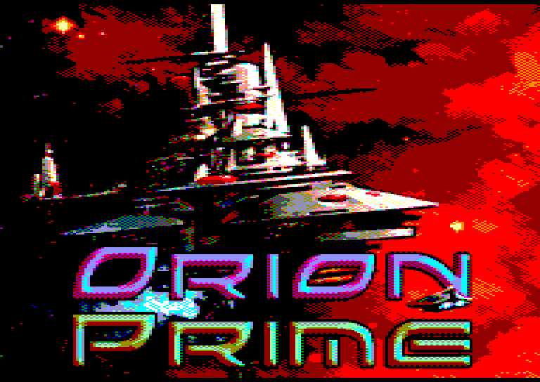 screenshot of the Amstrad CPC game Orion Prime