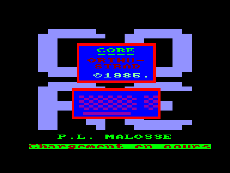screenshot of the Amstrad CPC game Orthustrad