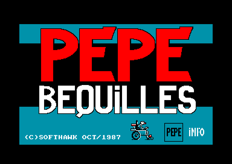 screenshot du jeu Amstrad CPC P&eacute;p&eacute; B&eacute;quilles