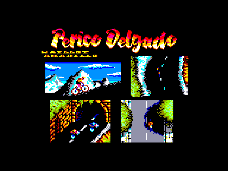 screenshot of the Amstrad CPC game Perico delgado maillot amarillo