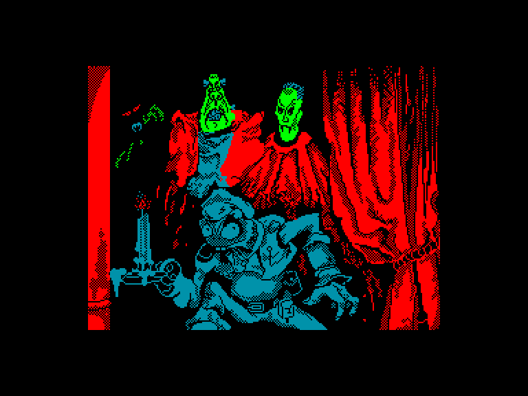 screenshot of the Amstrad CPC game Phantomas 2