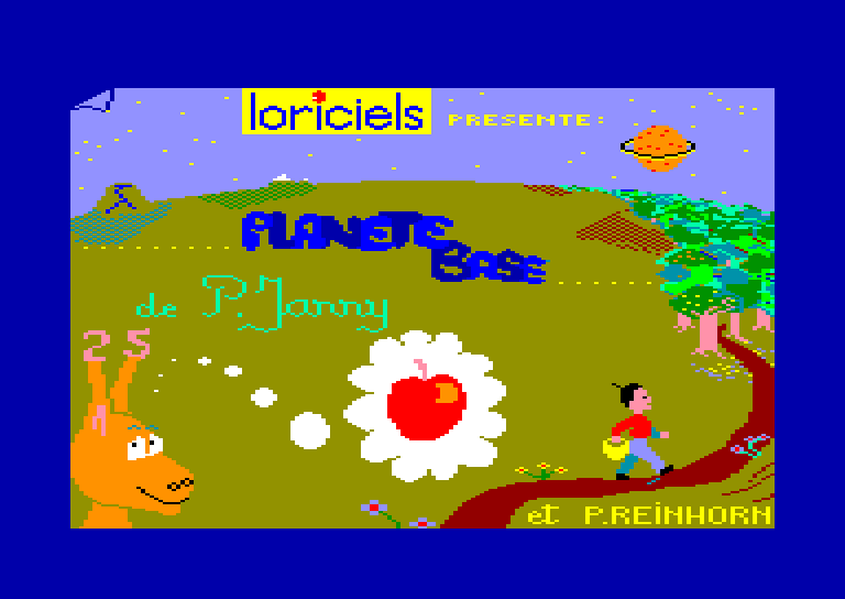 screenshot du jeu Amstrad CPC Planete base
