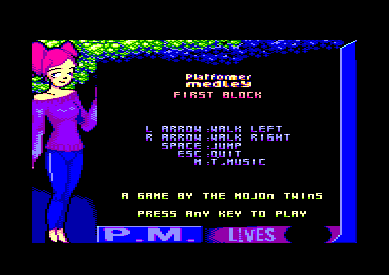 screenshot of the Amstrad CPC game Balloonacy