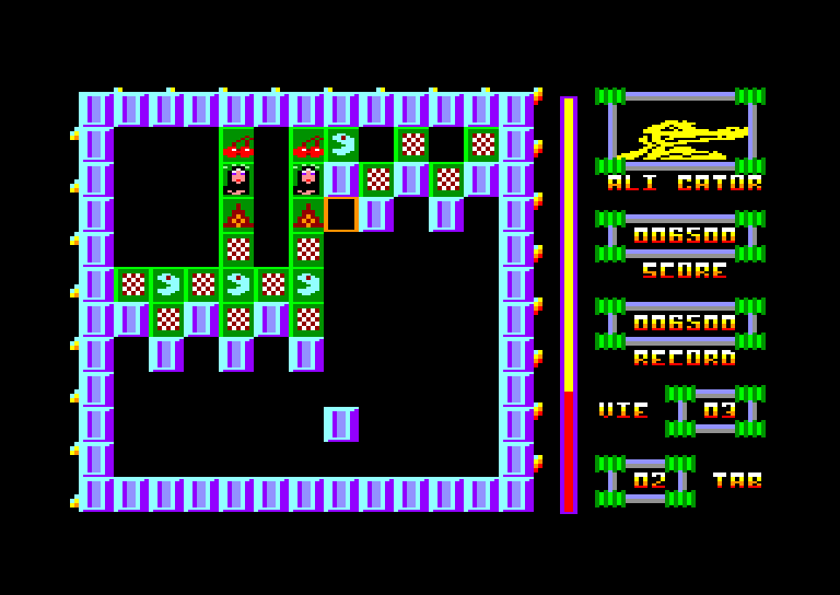 screenshot of the Amstrad CPC game Pousnik