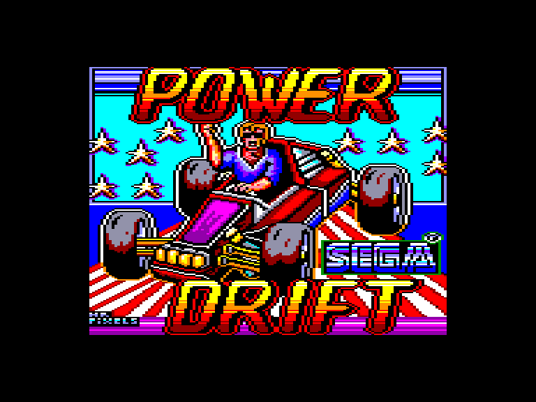 screenshot du jeu Amstrad CPC Power Drift