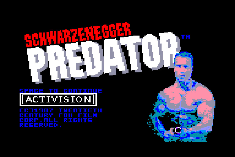 screenshot du jeu Amstrad CPC Predator
