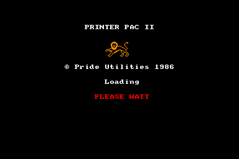 screenshot du jeu Amstrad CPC Printer Pac 2