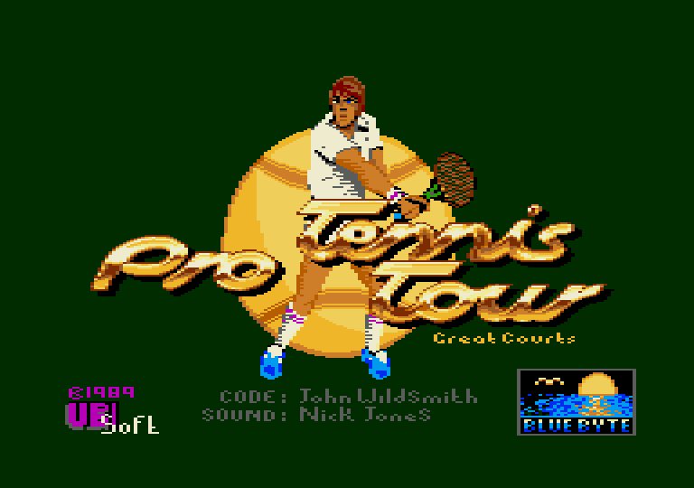 screenshot du jeu Amstrad CPC Pro Tennis Tour - Great Courts