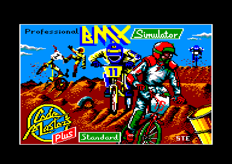 screenshot du jeu Amstrad CPC Professional BMX Simulator