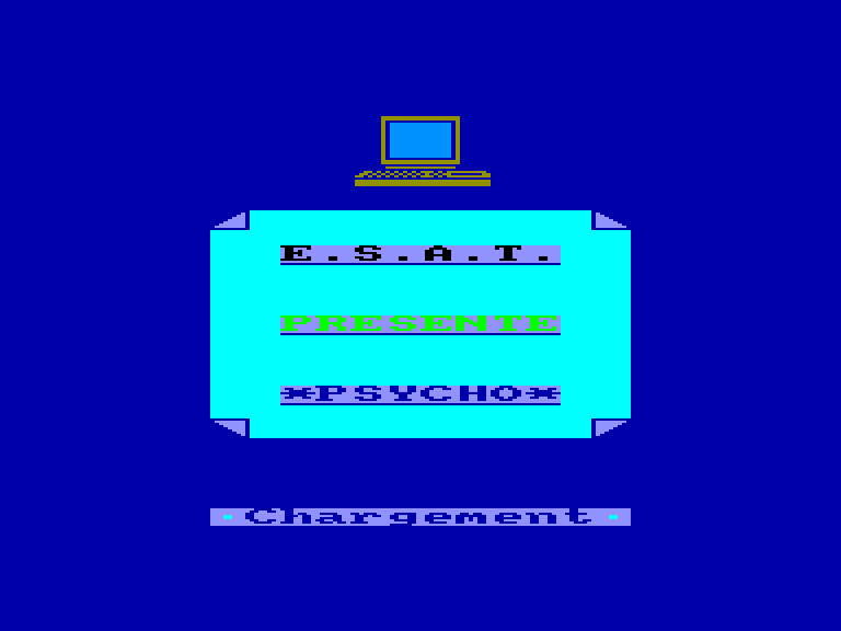 screenshot du jeu Amstrad CPC Psycho-Test