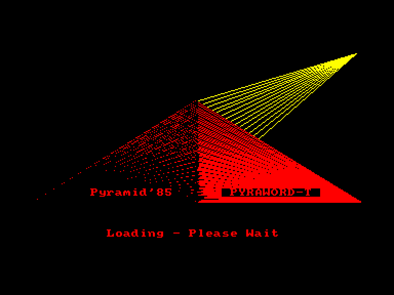 screenshot of the Amstrad CPC game Pyraword