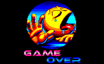 game over screen of Pepper Buster by Crazy Piri