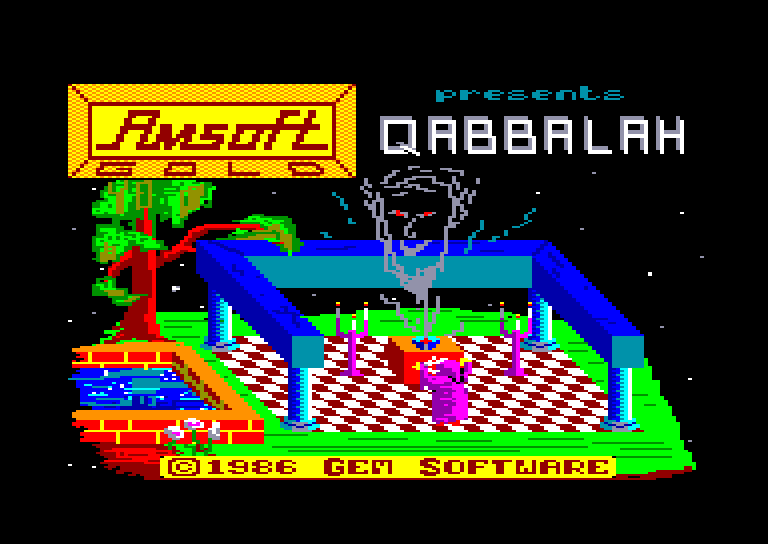 screenshot du jeu Amstrad CPC Qabbalah