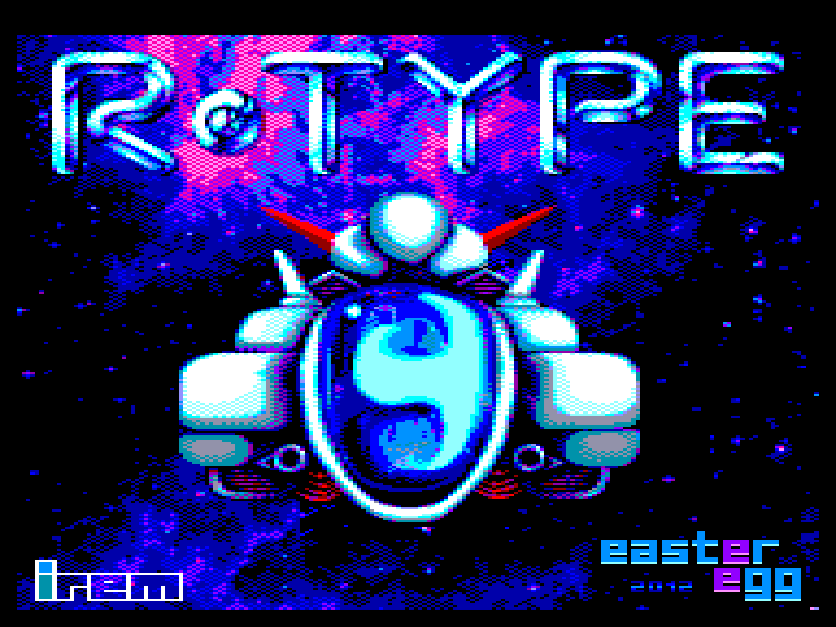 screenshot of the Amstrad CPC game R-Type