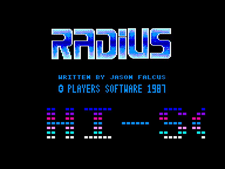 screenshot du jeu Amstrad CPC Radius