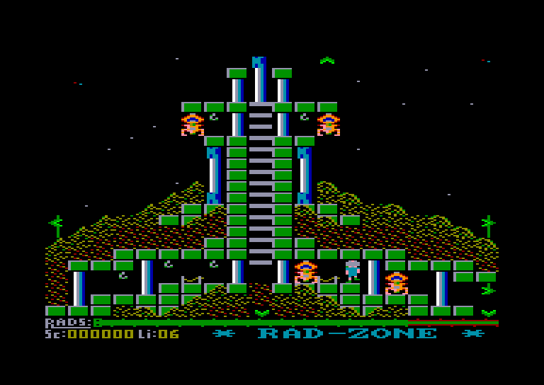 screenshot of the Amstrad CPC game Radzone