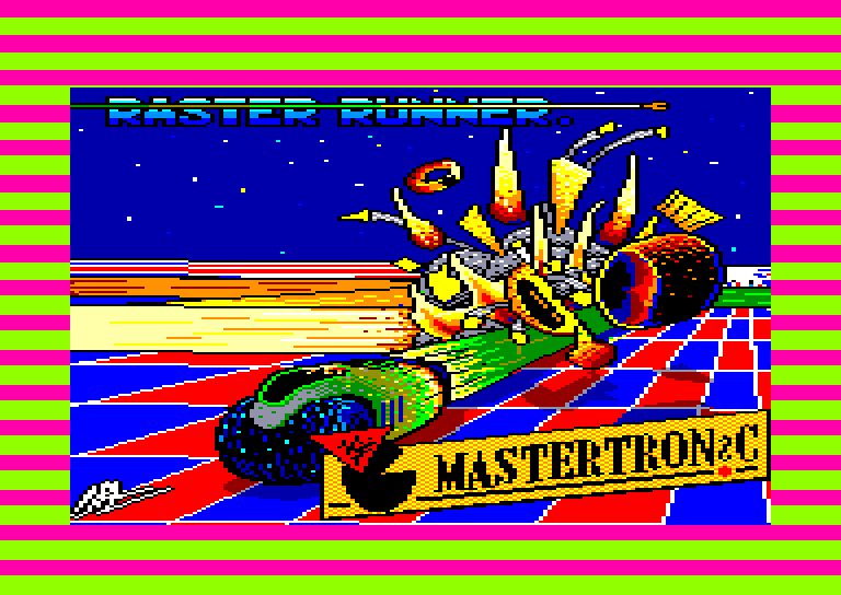 screenshot du jeu Amstrad CPC Raster runner