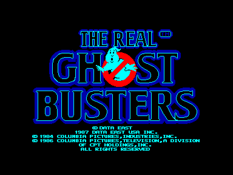 screenshot du jeu Amstrad CPC Real Ghostbusters (the)