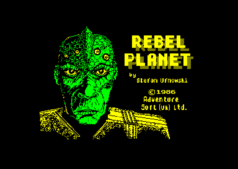 screenshot of the Amstrad CPC game Rebel planet