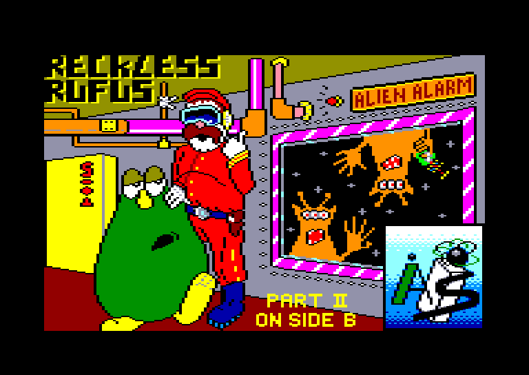 screenshot du jeu Amstrad CPC Reckless rufus