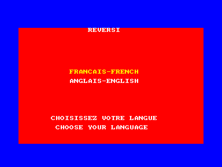 screenshot du jeu Amstrad CPC Reflexion