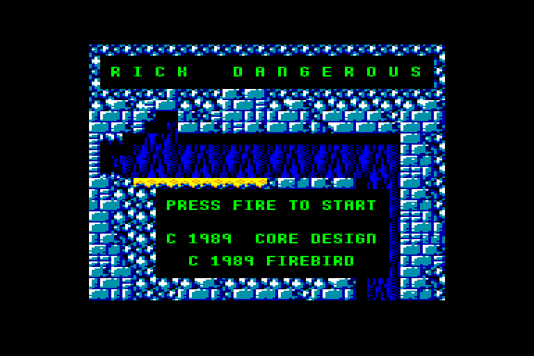 screenshot of the Amstrad CPC game Rick Dangerous