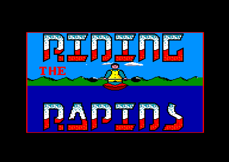 screenshot du jeu Amstrad CPC Riding the rapids