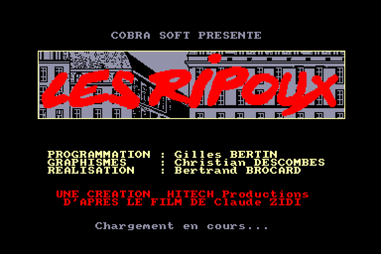 screenshot of the Amstrad CPC game Ripoux (les)