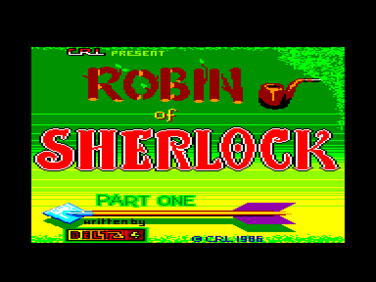 screenshot of the Amstrad CPC game Robin of Sherlock