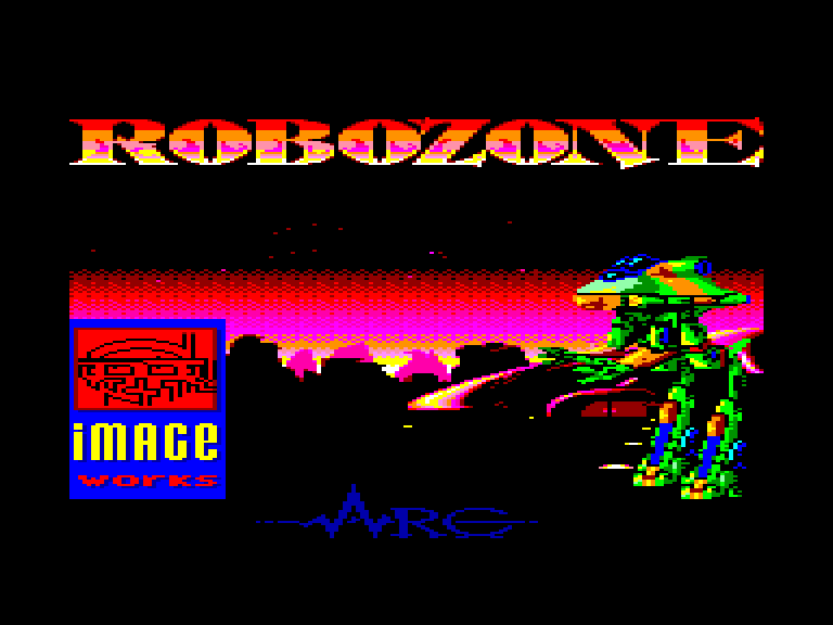 screenshot of the Amstrad CPC game Robozone