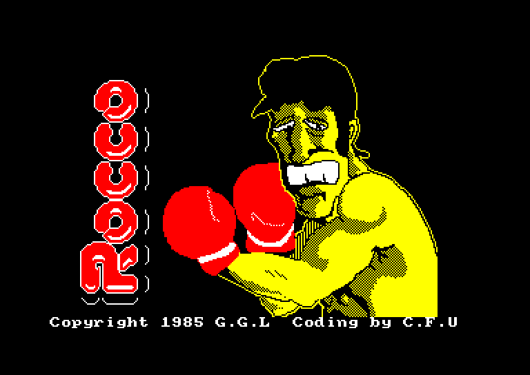 screenshot of the Amstrad CPC game Rocco
