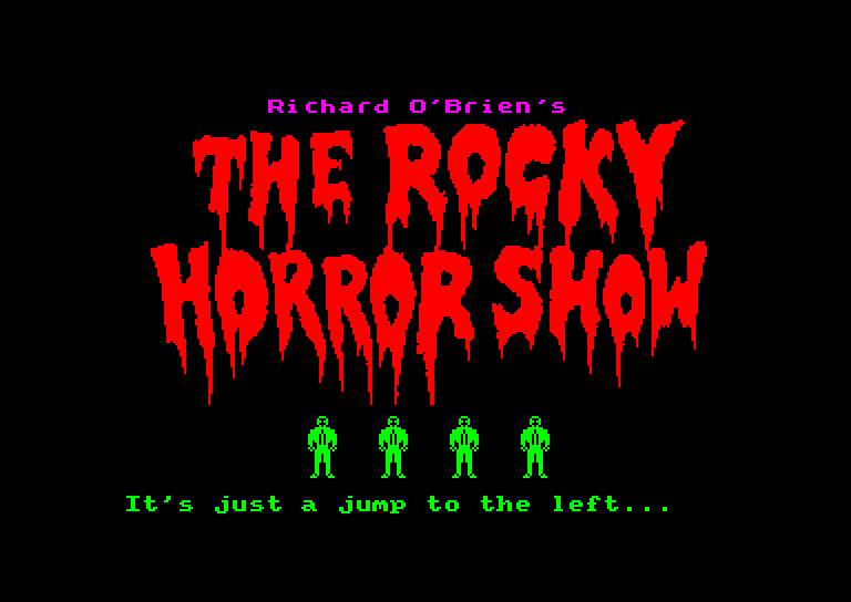 screenshot of the Amstrad CPC game Rocky Horror Show (the)