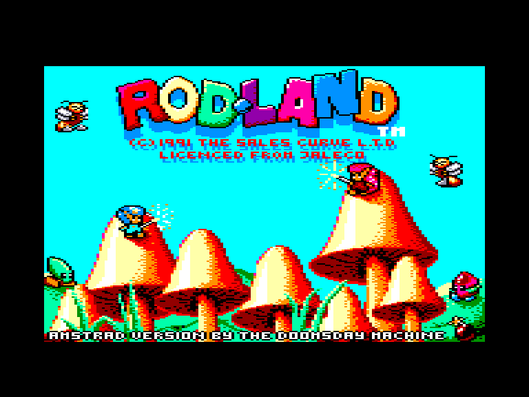 screenshot of the Amstrad CPC game Rod-Land
