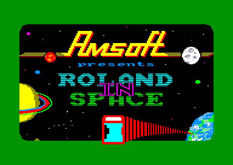 screenshot du jeu Amstrad CPC Roland in space