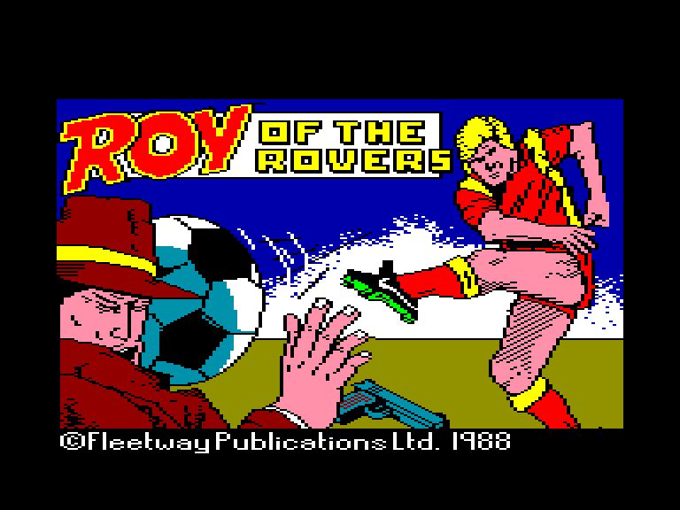 screenshot of the Amstrad CPC game Roy of the rovers