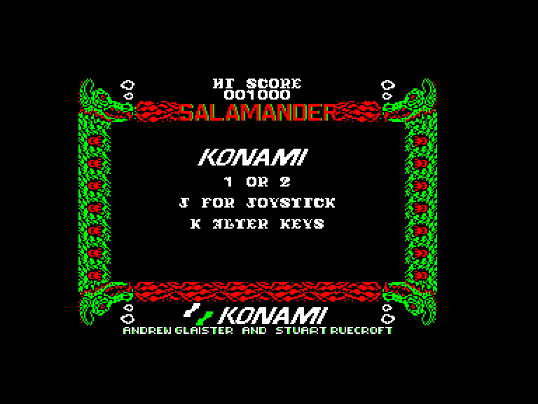 screenshot du jeu Amstrad CPC Salamander / nemesis 2