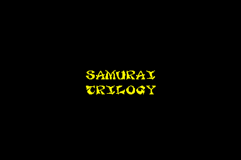 screenshot of the Amstrad CPC game Samurai Trilogy