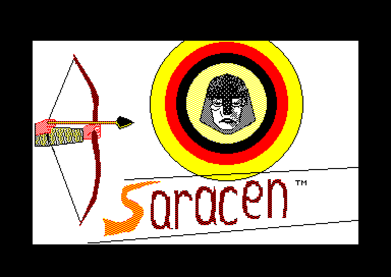 screenshot of the Amstrad CPC game Saracen