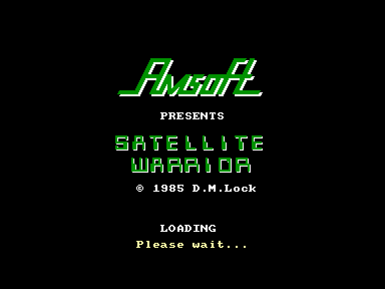 screenshot of the Amstrad CPC game Satellite Warrior