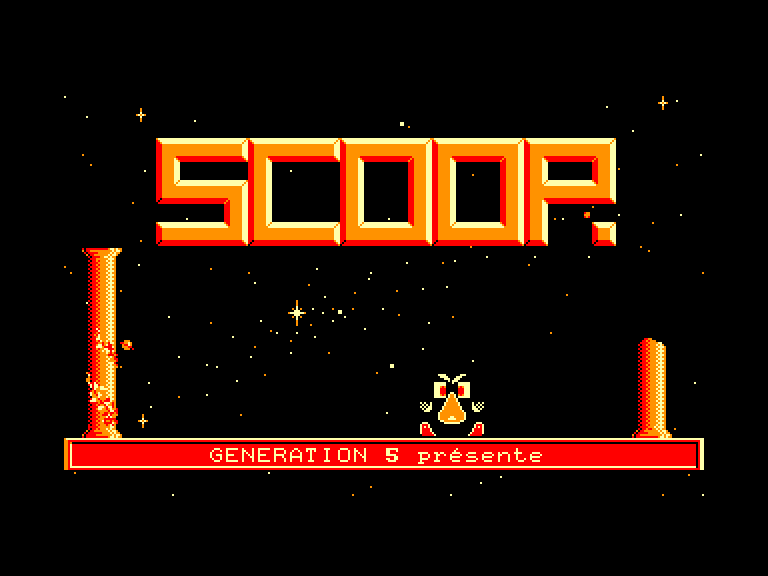 screenshot of the Amstrad CPC game Scoop - Senior