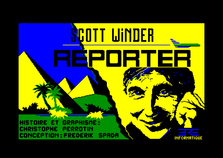 screenshot of the Amstrad CPC game Scott Winder Reporter