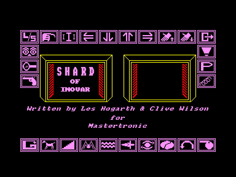 screenshot of the Amstrad CPC game Shard of inovar