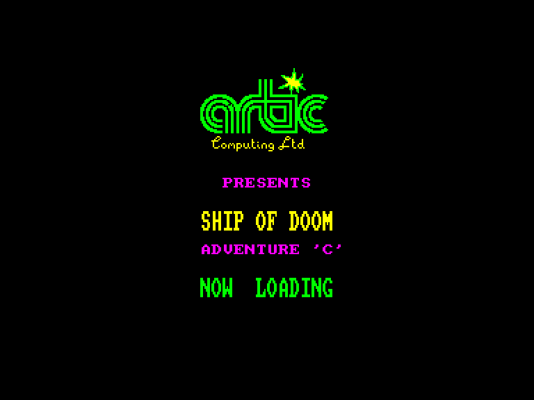 screenshot of the Amstrad CPC game Ship of Doom