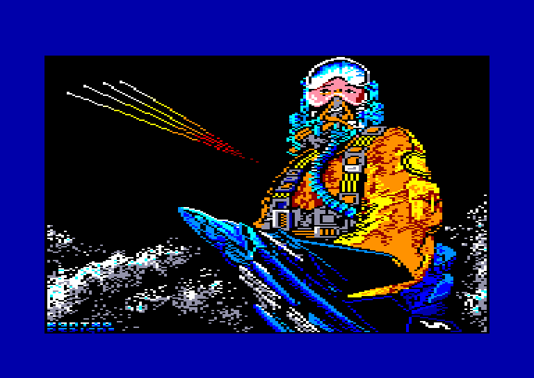screenshot of the Amstrad CPC game Silent shadow