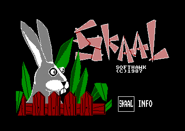 screenshot of the Amstrad CPC game Skaal