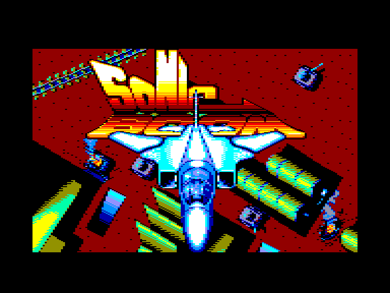screenshot of the Amstrad CPC game Sonic Boom