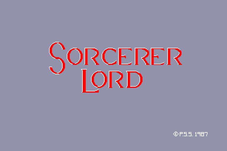 screenshot of the Amstrad CPC game Sorcerer Lord