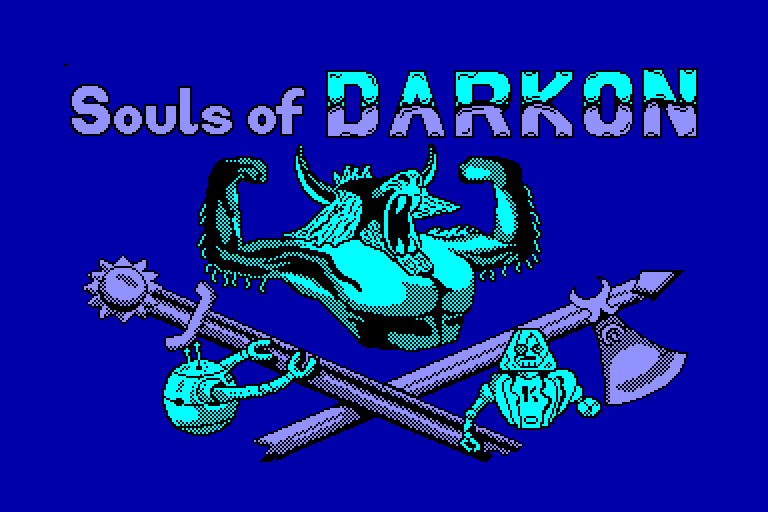 screenshot of the Amstrad CPC game Souls of darkon